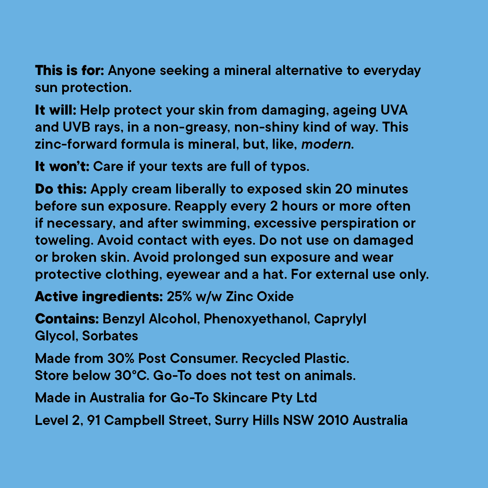 Nifty Fifty Mineral Gift Sunscreen Go-To Skincare