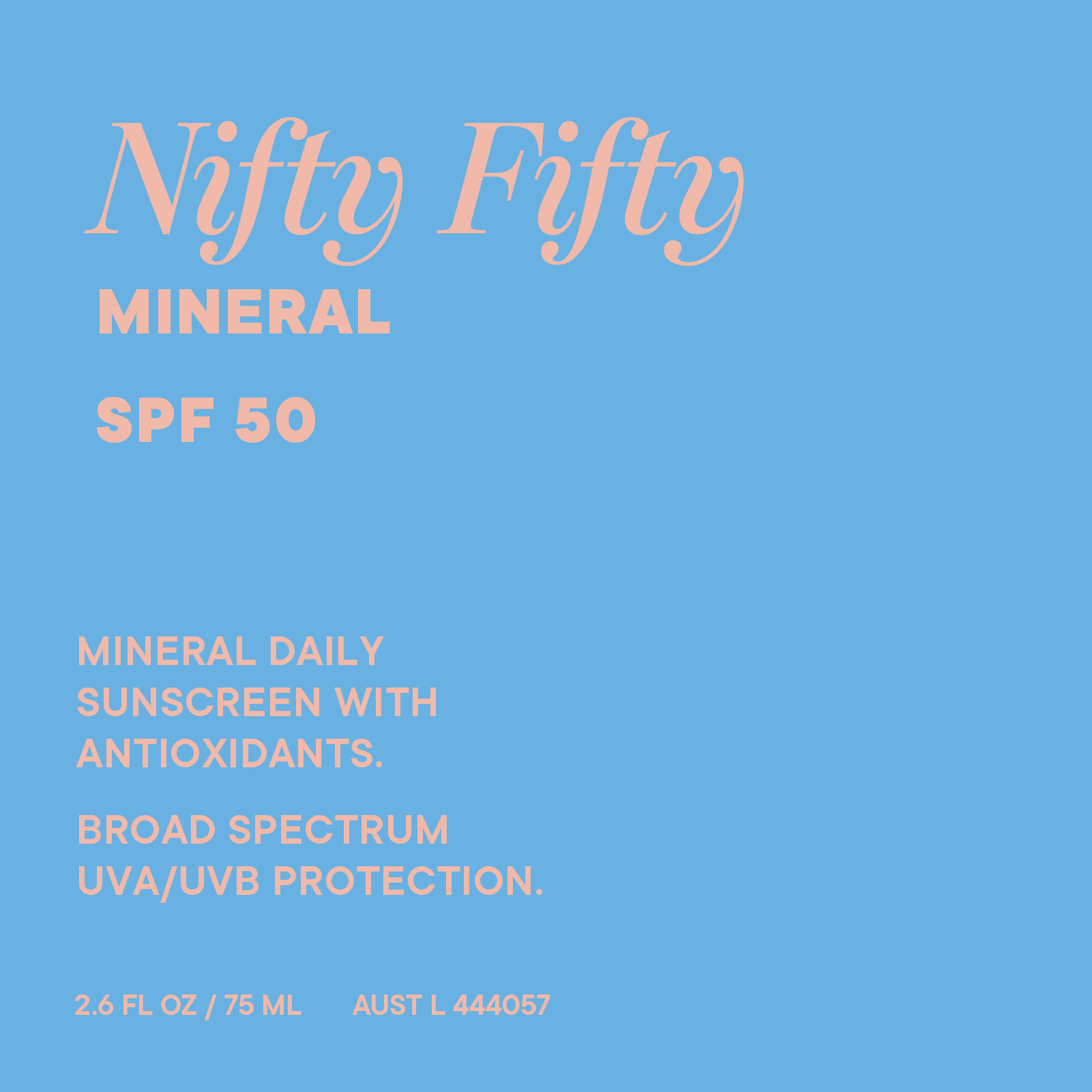 Nifty Fifty Mineral Gift Sunscreen Go-To Skincare