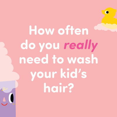 How often do you really need to wash your kid’s hair?