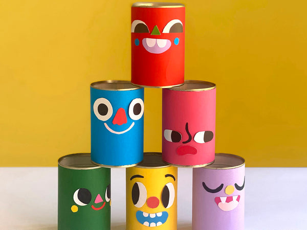 An outrageously cute tin can toss to make and play!
