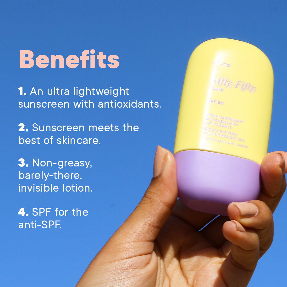 Nifty Fifty Fluid Sunscreen Go-To Skincare